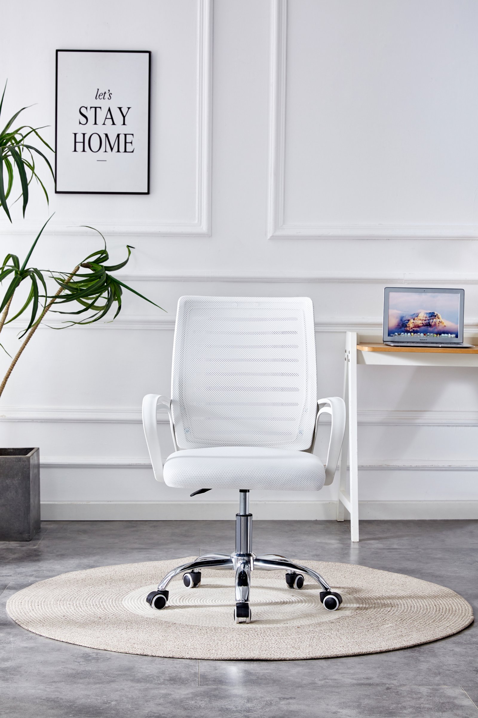 CADEIRA ZEBRADA OFFICE BRANCA