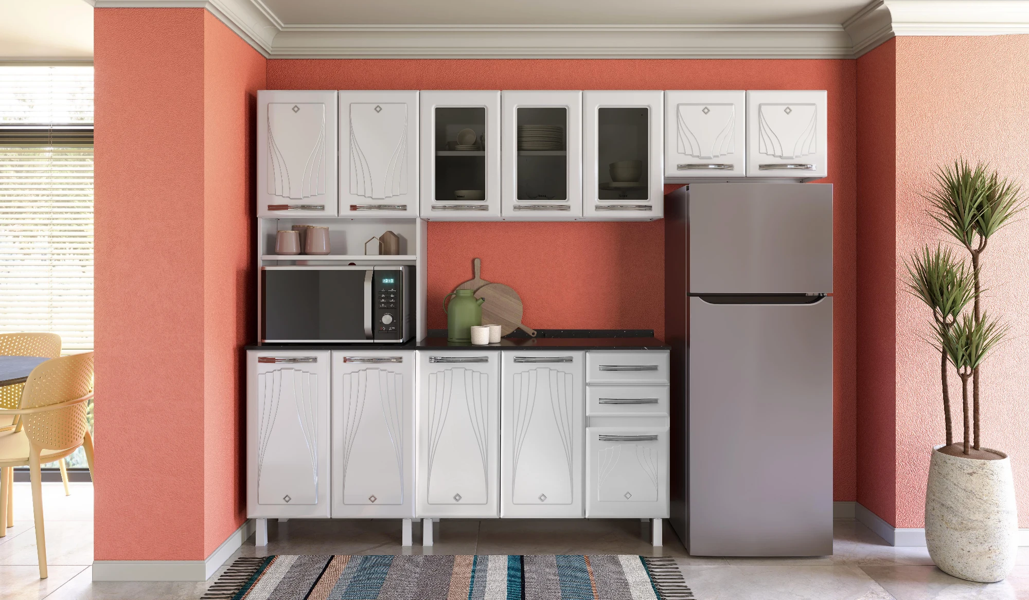 COZINHA CRISTAL COMPACTA 01 BRANCO