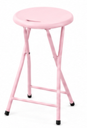 BANQUETA SAMBA DOBRÁVEL POP COLORS ROSA