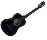 VIOLÃO PRETO CLASSICO CORDAS NYLON
