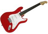 GUITARRA ELETRICA VERMELHA E BRANCA