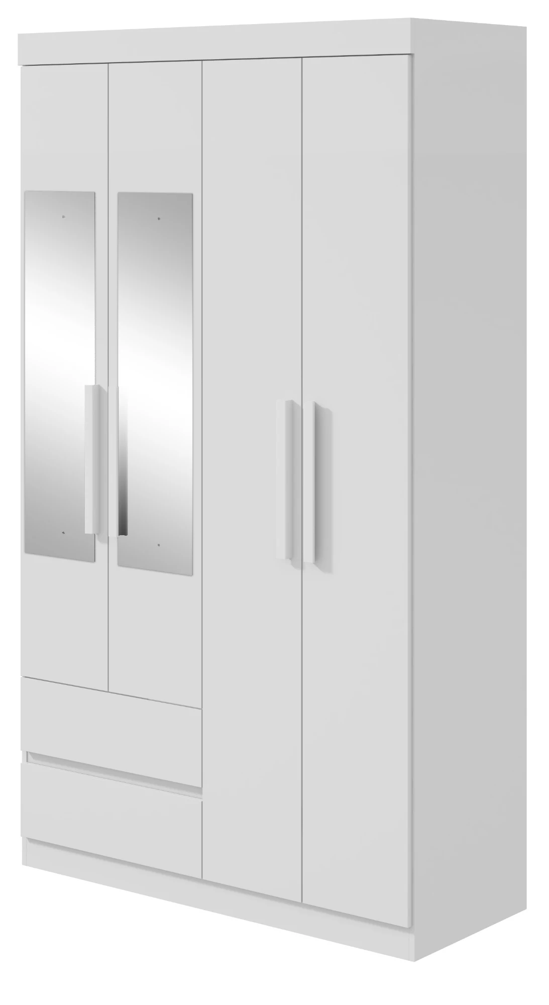GUARDA ROUPA ZEUS 4 PTS 2021 — BRANCO · C/ESP · S/PES