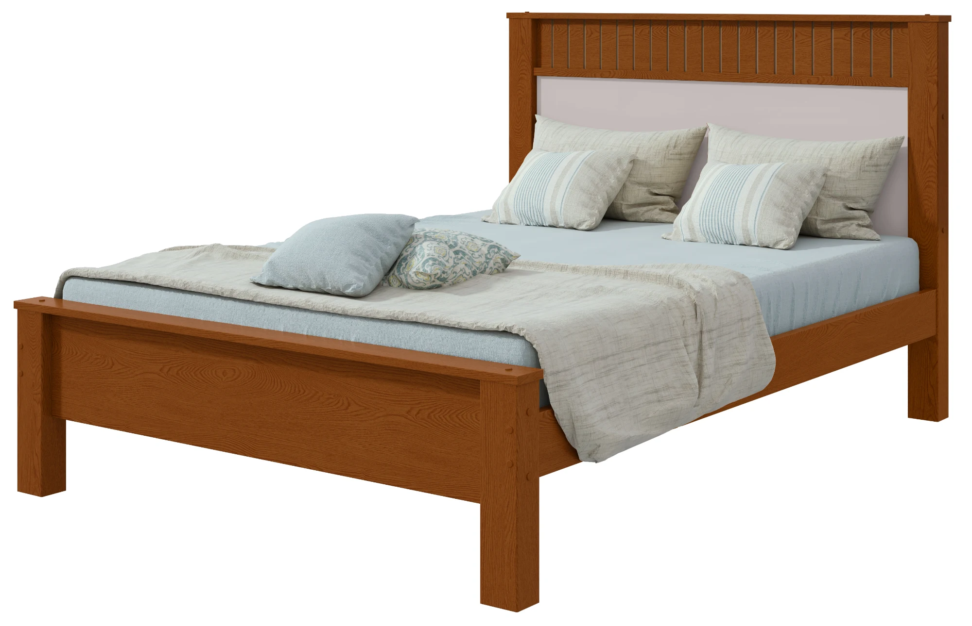 Cama Casal Athenas - Frassino / Off White