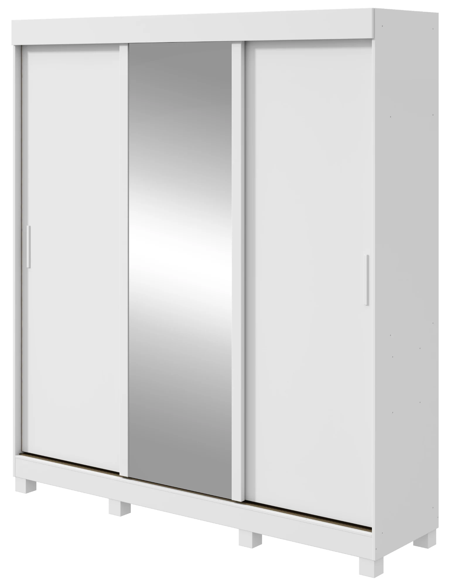 Guarda-roupa Saion 3 Portas c/ Pés - Branco