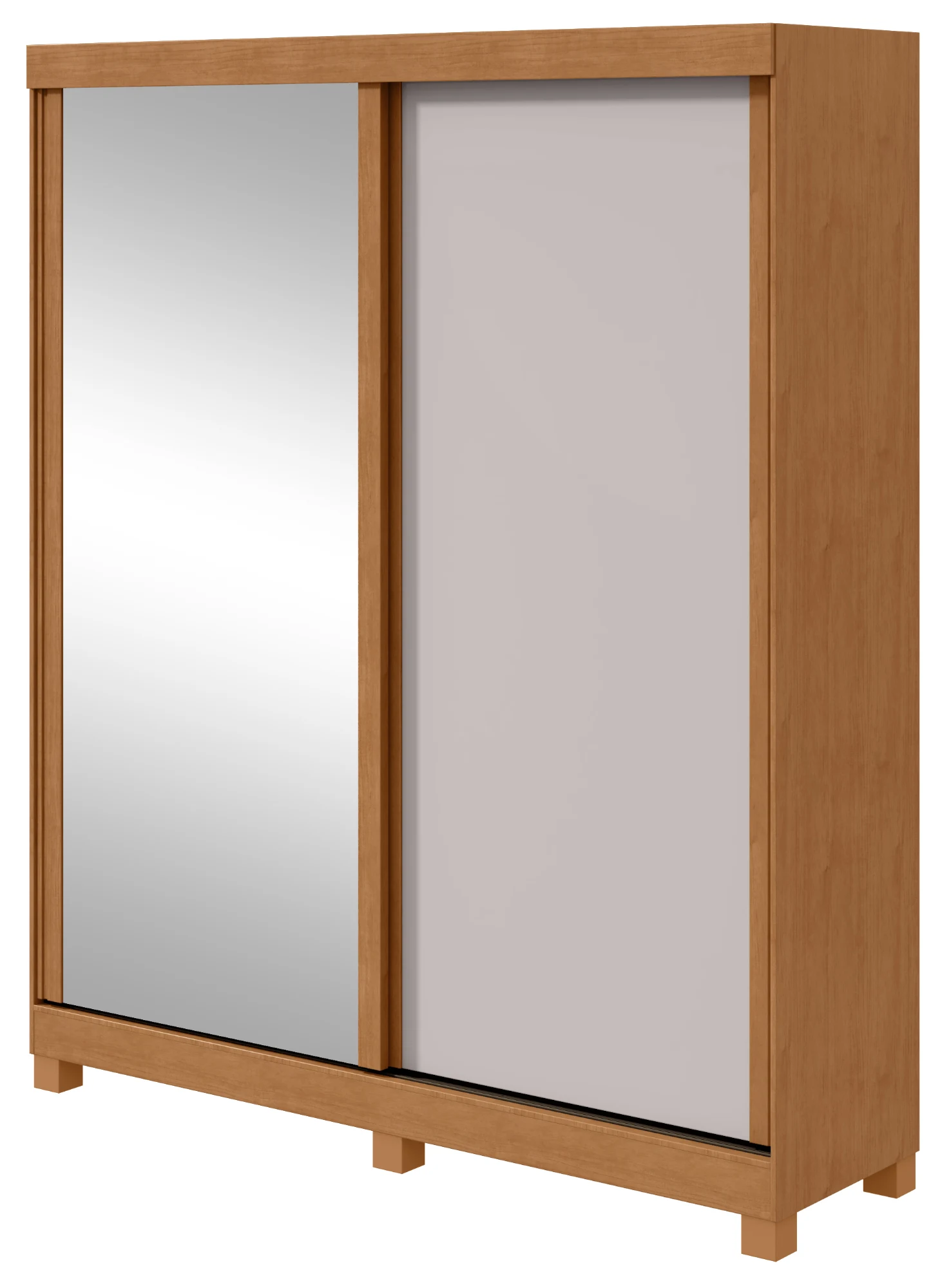 Guarda-roupa Zeine 2 Portas - Amêndoa Clean / Off White