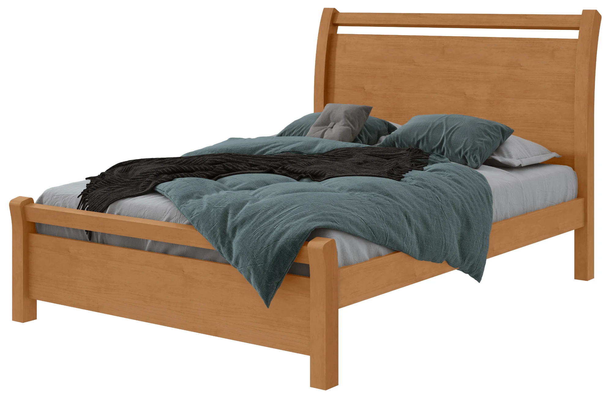 Cama Casal Reali - Amêndoa Clean