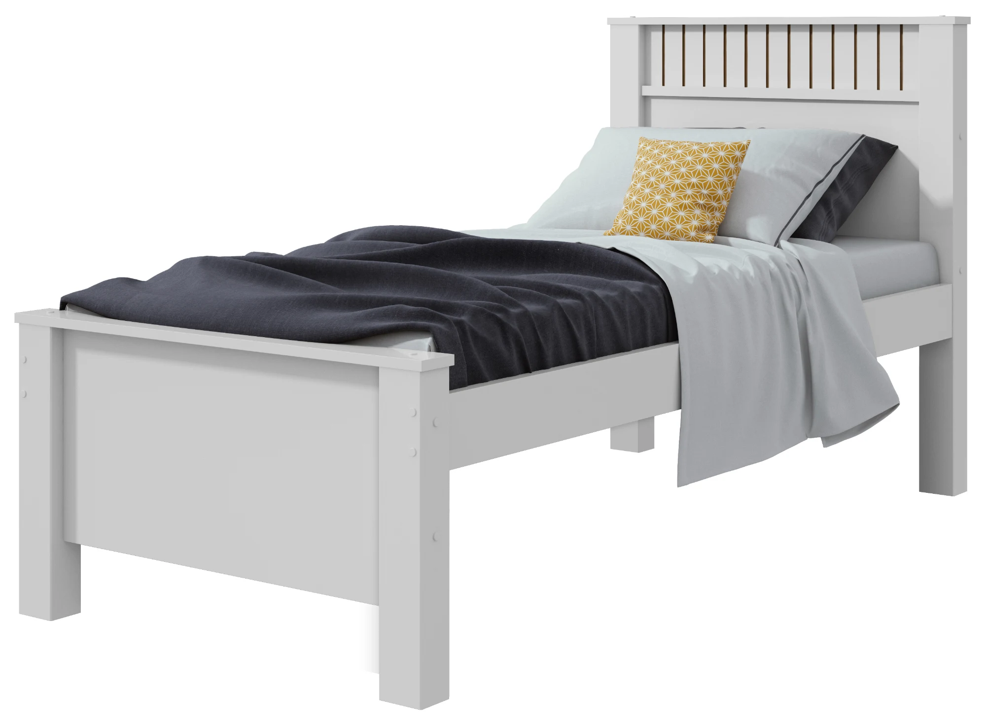 Cama Solteiro Athenas - Branco