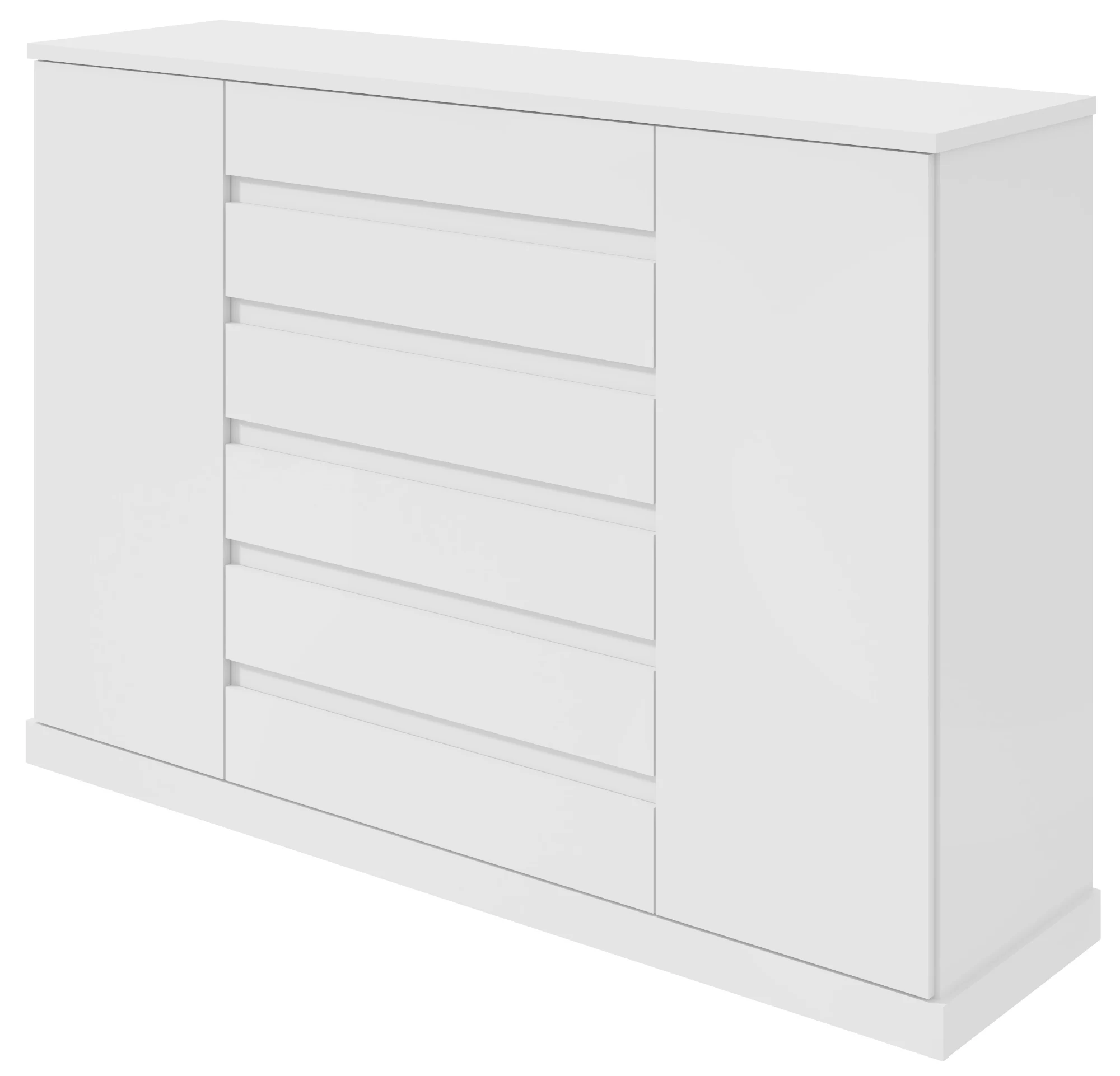 Cômoda Vedra 7 Gavetas e 2 Portas - Branco
