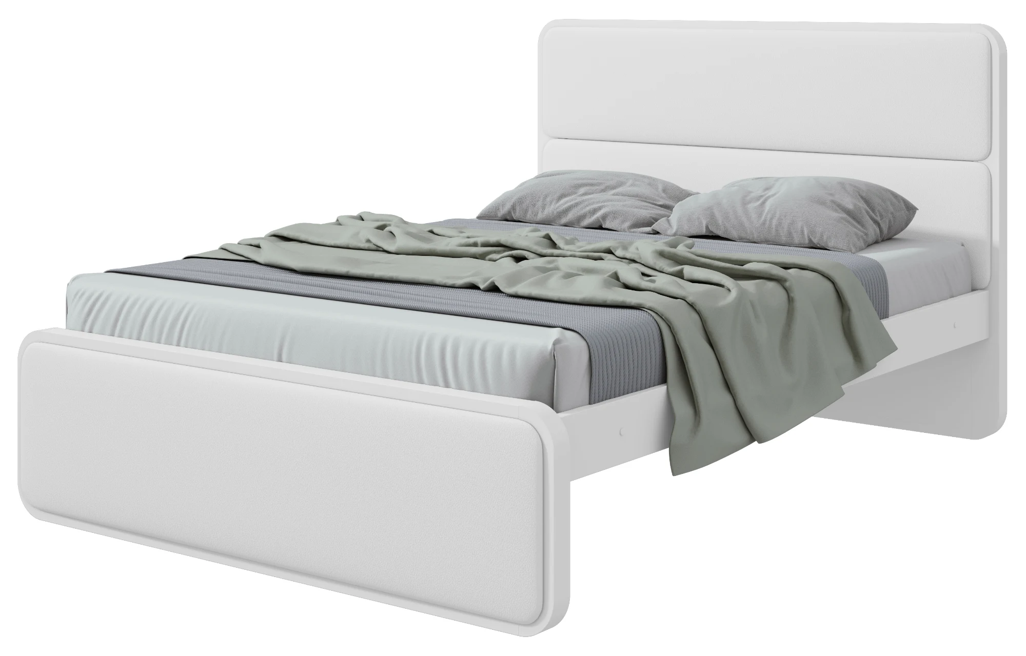 Cama Casal Solt 0,90 Loop - Branco