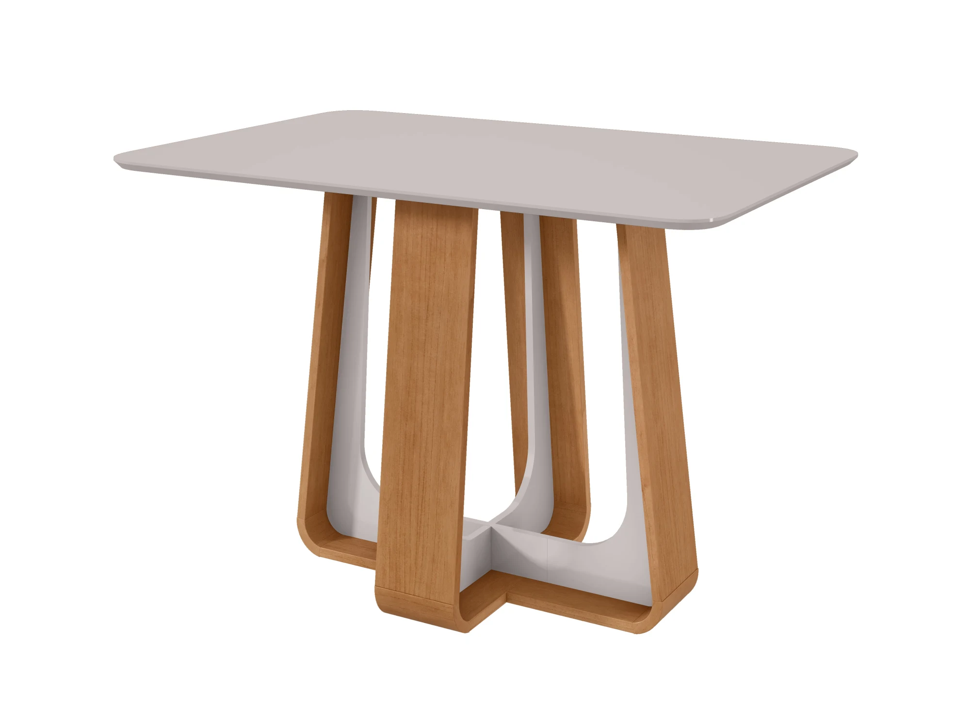 Mesa Sintonia 1,20 120 cm s/ Vidro c/ 4 Cadeiras