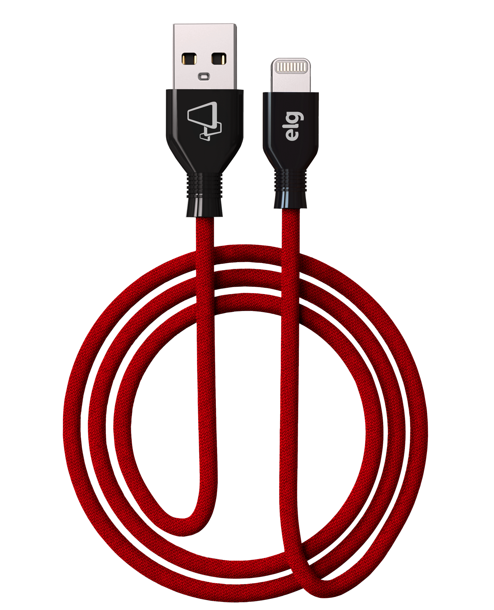 CABO LIGHTNING BRAIDED RED - RECARGA E SINCRONIZACAO - 1 METRO - L810BRD