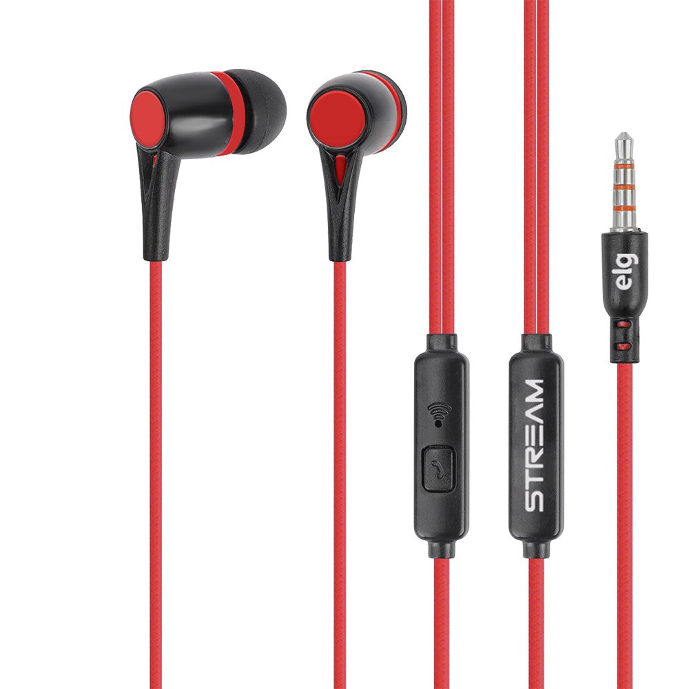 STR05RB - FONE DE OUVIDO INTRA-AURICULAR + MICROFONE - ELG
