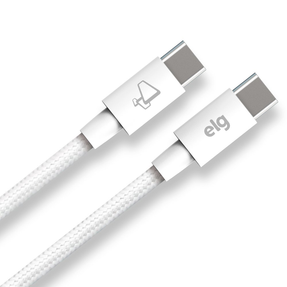 TC60 CABO USB TIPO-C P/ TIPO-C  60W  BRANCO 1 METRO.
