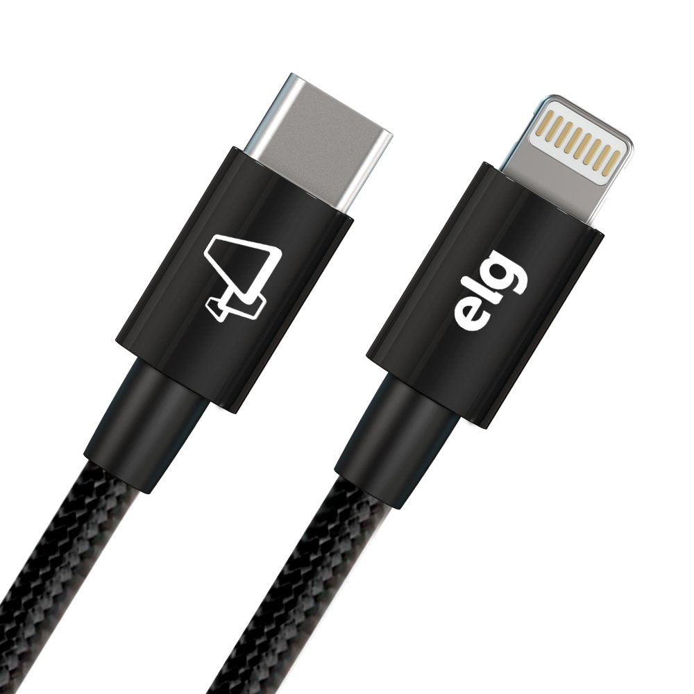 CABO USB TIPO-C PARA LIGHTNING DE RECARGA E SINCRONIZACAO - PRETO - TCL10B