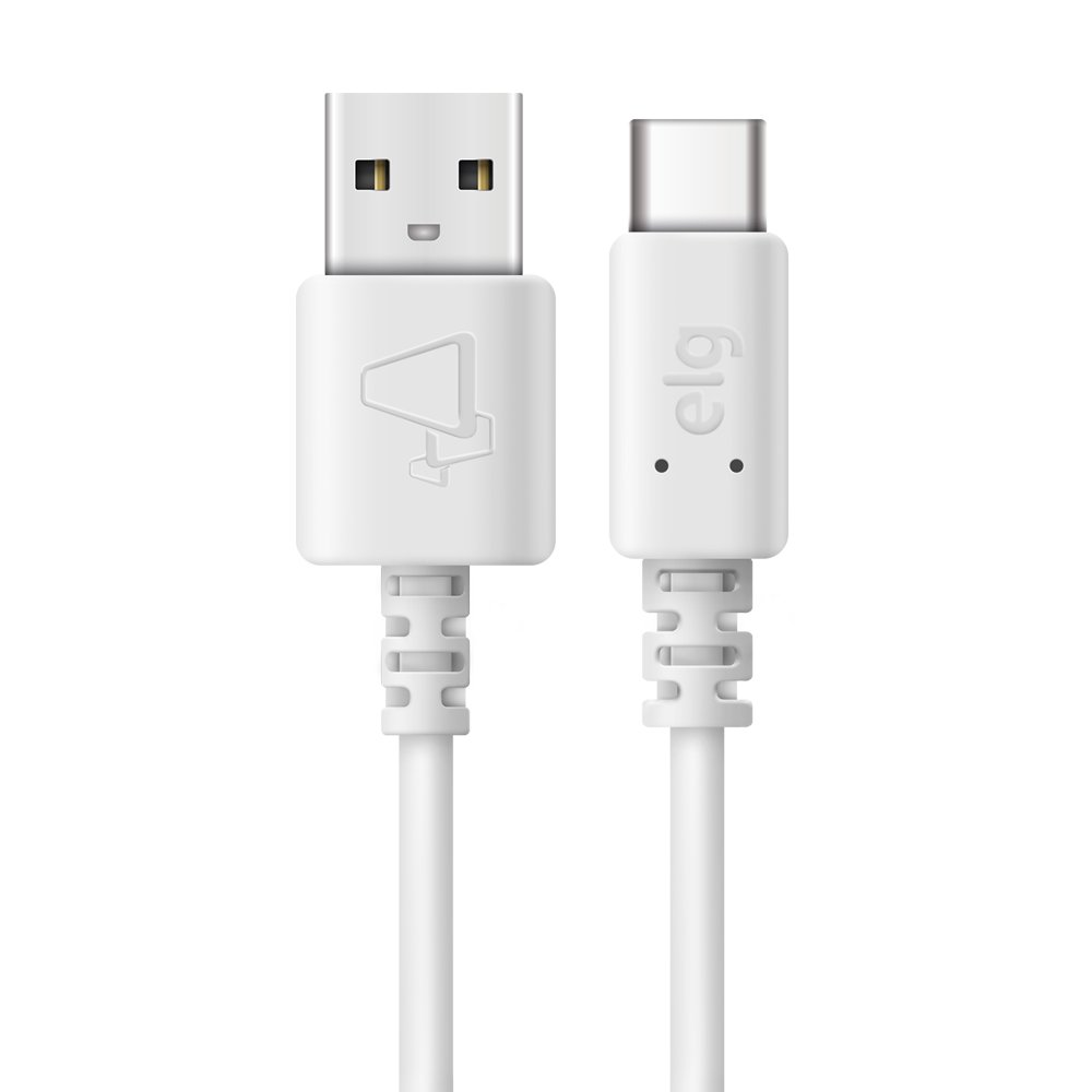 CABO REVERSIVEL USB 1M RECARGA E SINCRONIZACAO BRANCO - TCUSB