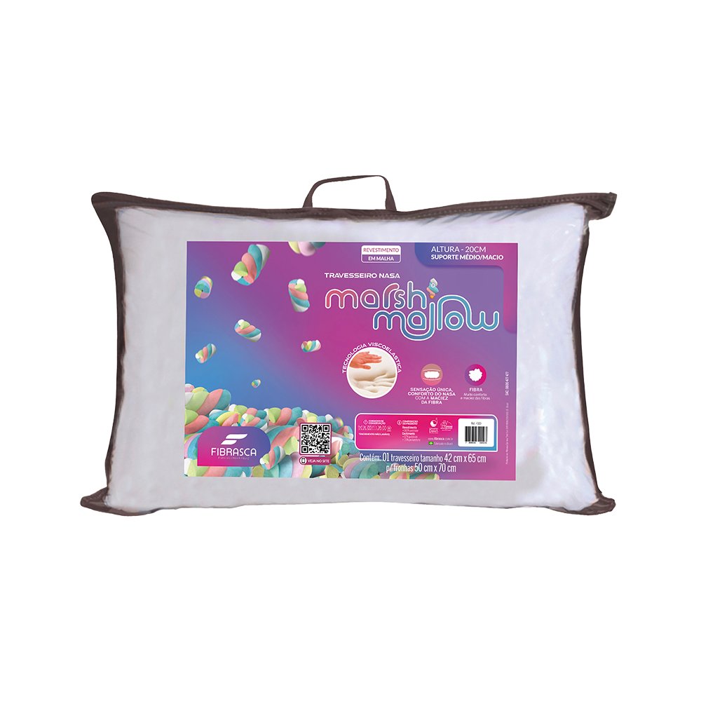TRAVESSEIRO NASA MARSHMALLOW 40X60X20
