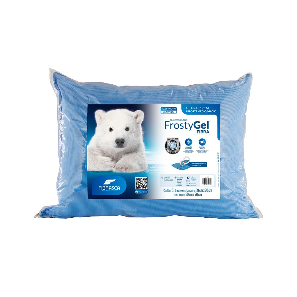 TRAVESSEIRO FROSTYGEL FIBRA 50X70