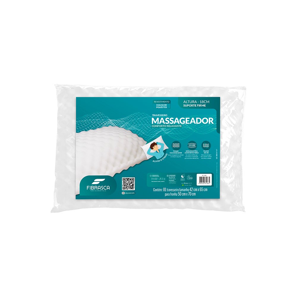 TRAVESSEIRO MASSAGEADOR 42X65X15