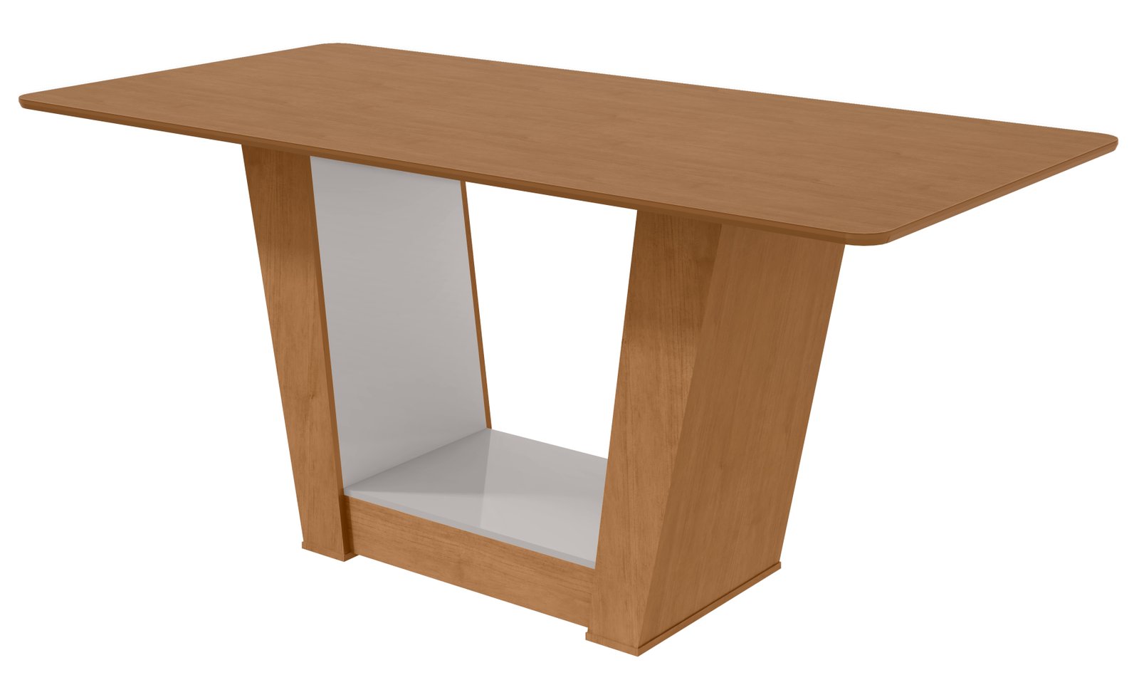 Mesa Apogeu 170 cm - Amêndoa Clean / Off White