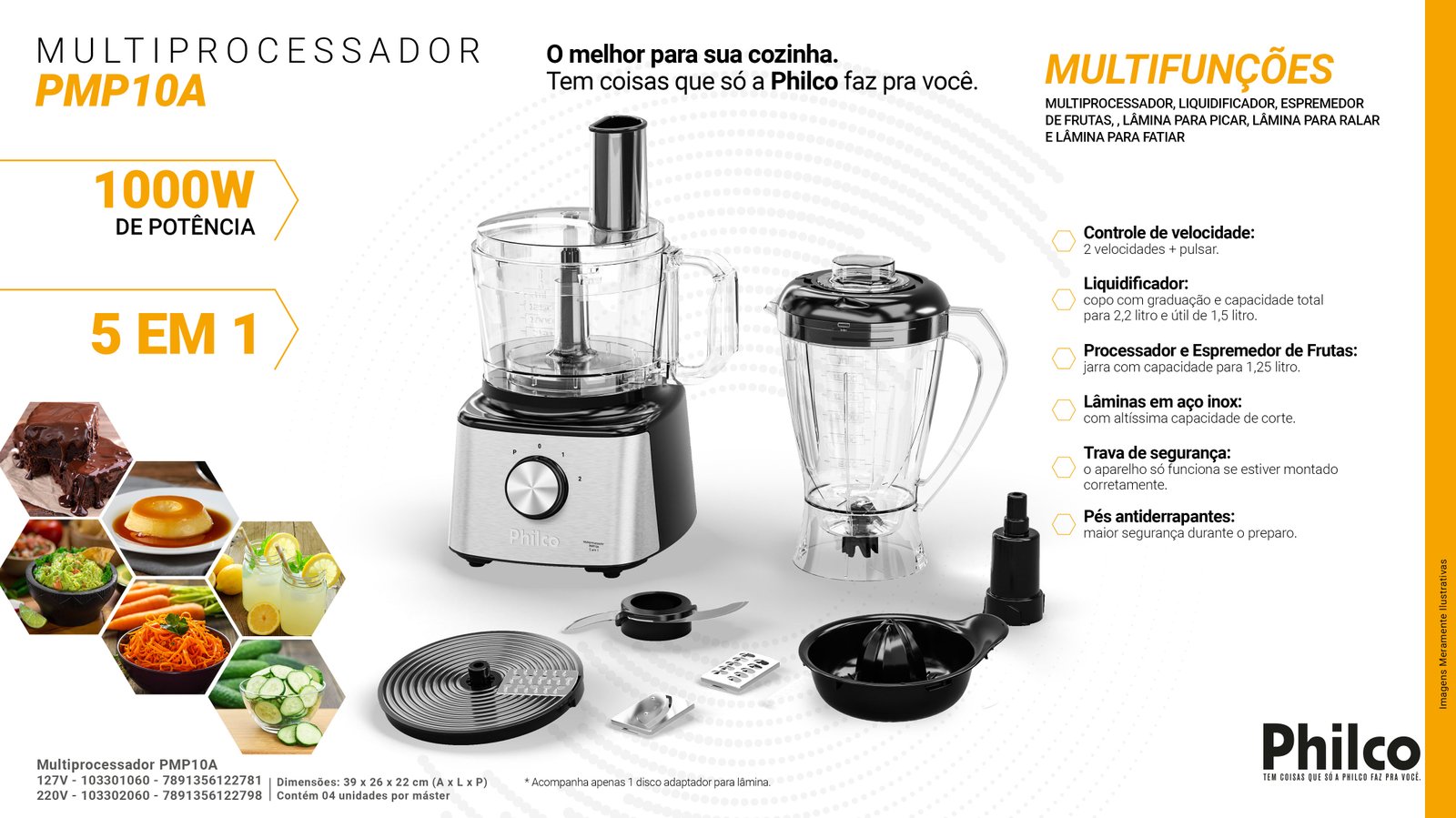 MULTIPROCESSADOR PMP10A 127V
