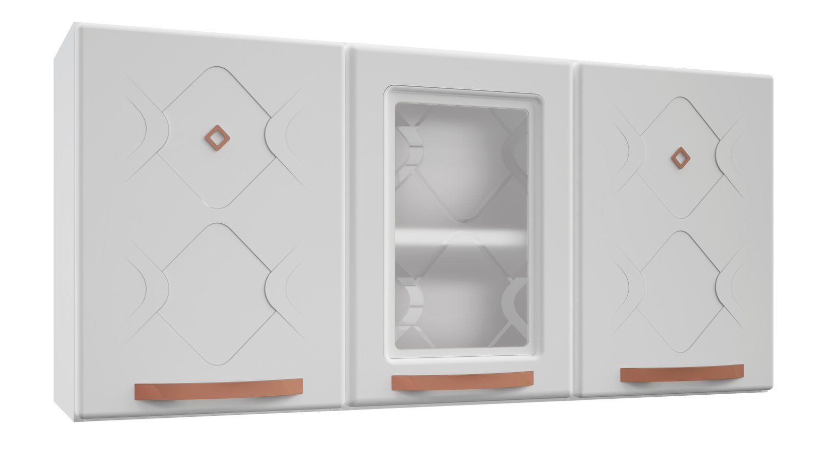ARMARIO TRIPLO MEDIO 1P C/V MIRAGE NEW BRANCO