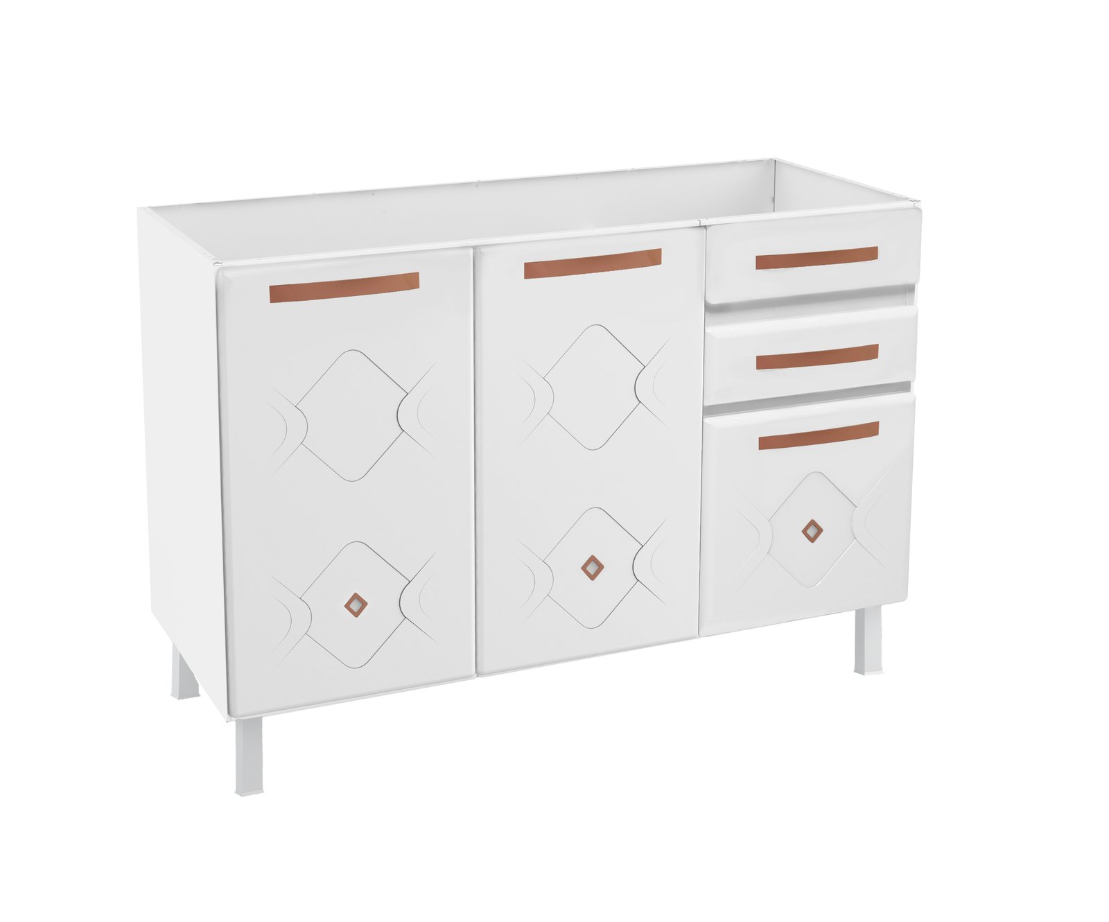 BALCAO TRIPLO 2GV S/TAM MIRAGE NEW BRANCO