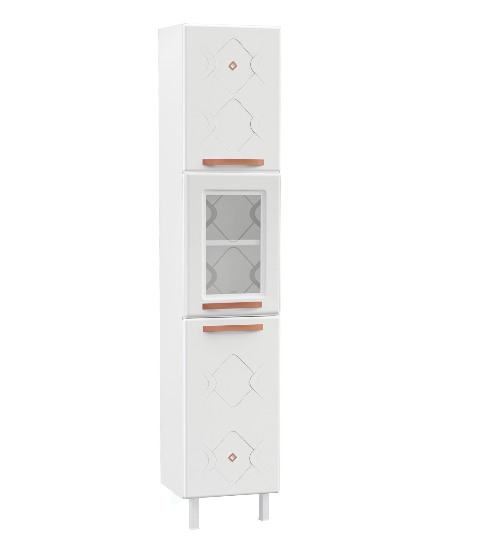 PANELEIRO SIMPLES ESQ 1P C/V MIRAGE NEW BRANCO