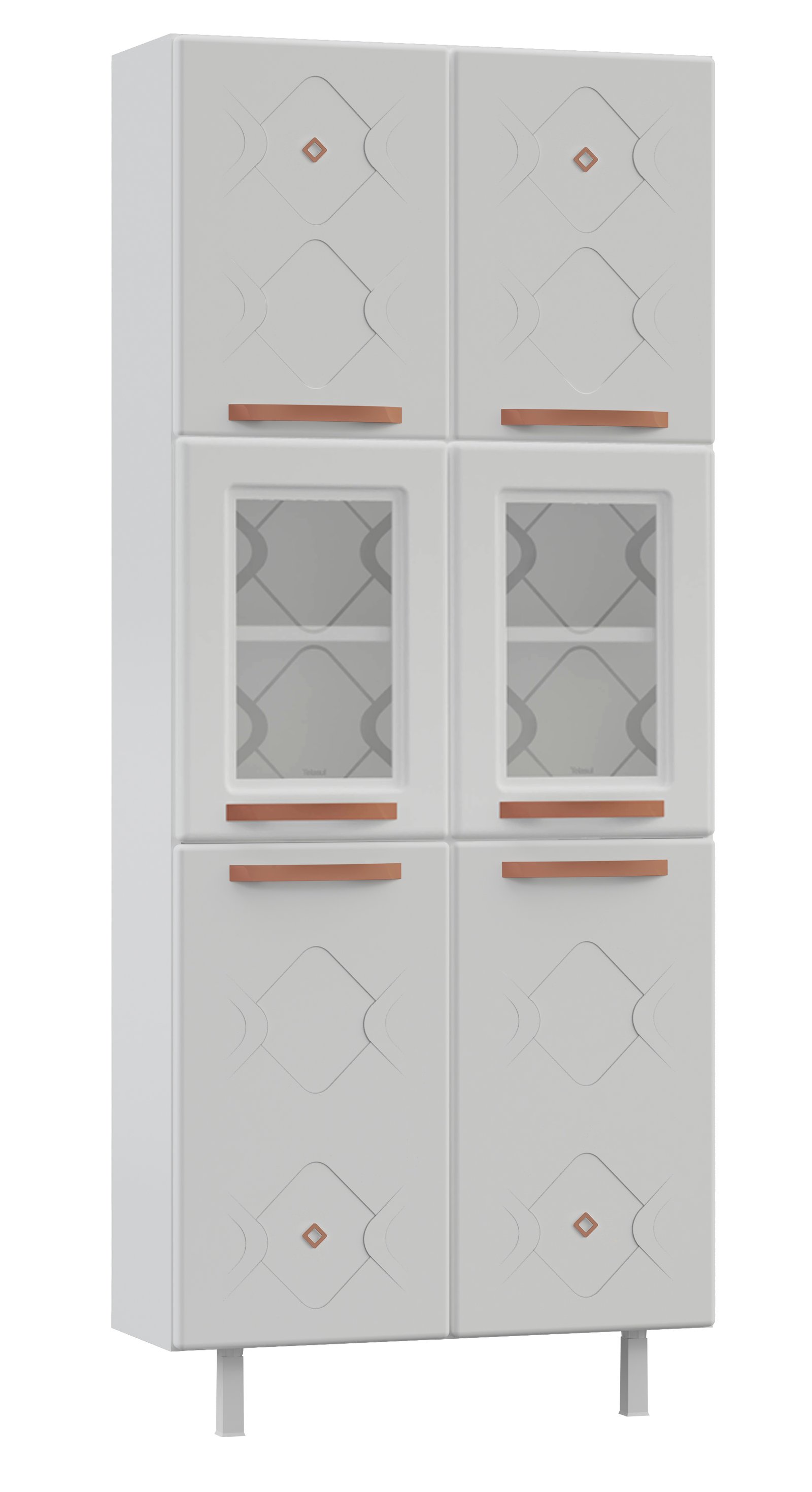 PANELEIRO DUPLO 2P C/V MIRAGE NEW BRANCO