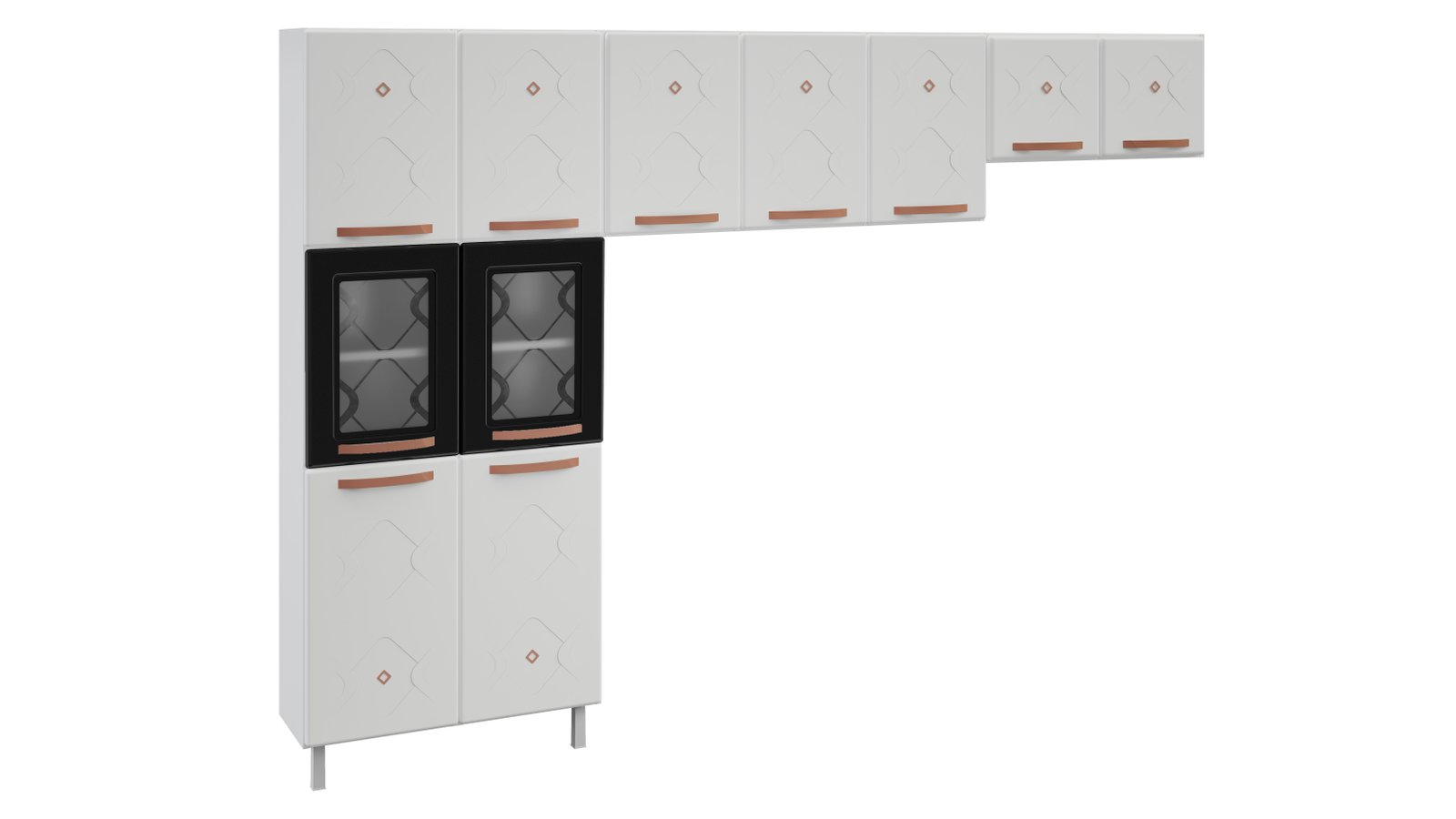 COZINHA COMPACTA 59 MIRAGE NEW PRETA - 2 VID