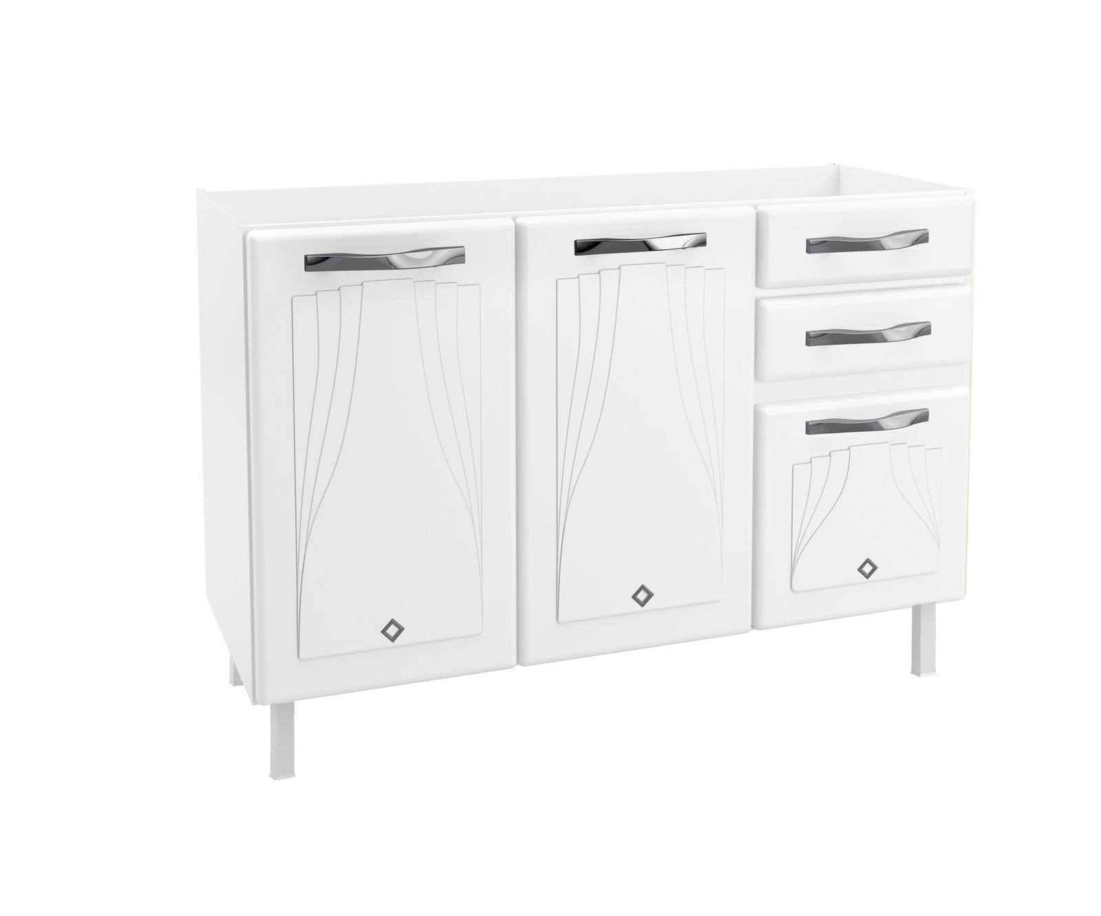 BALCAO TRIPLO 2GV S/TAM STAR NEW BRANCO