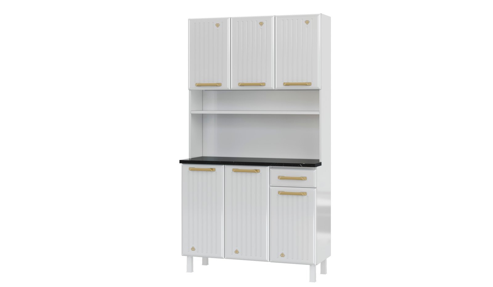 KIT TRIPLO C/TAM 1GV DIAMANTE NEW BRANCO