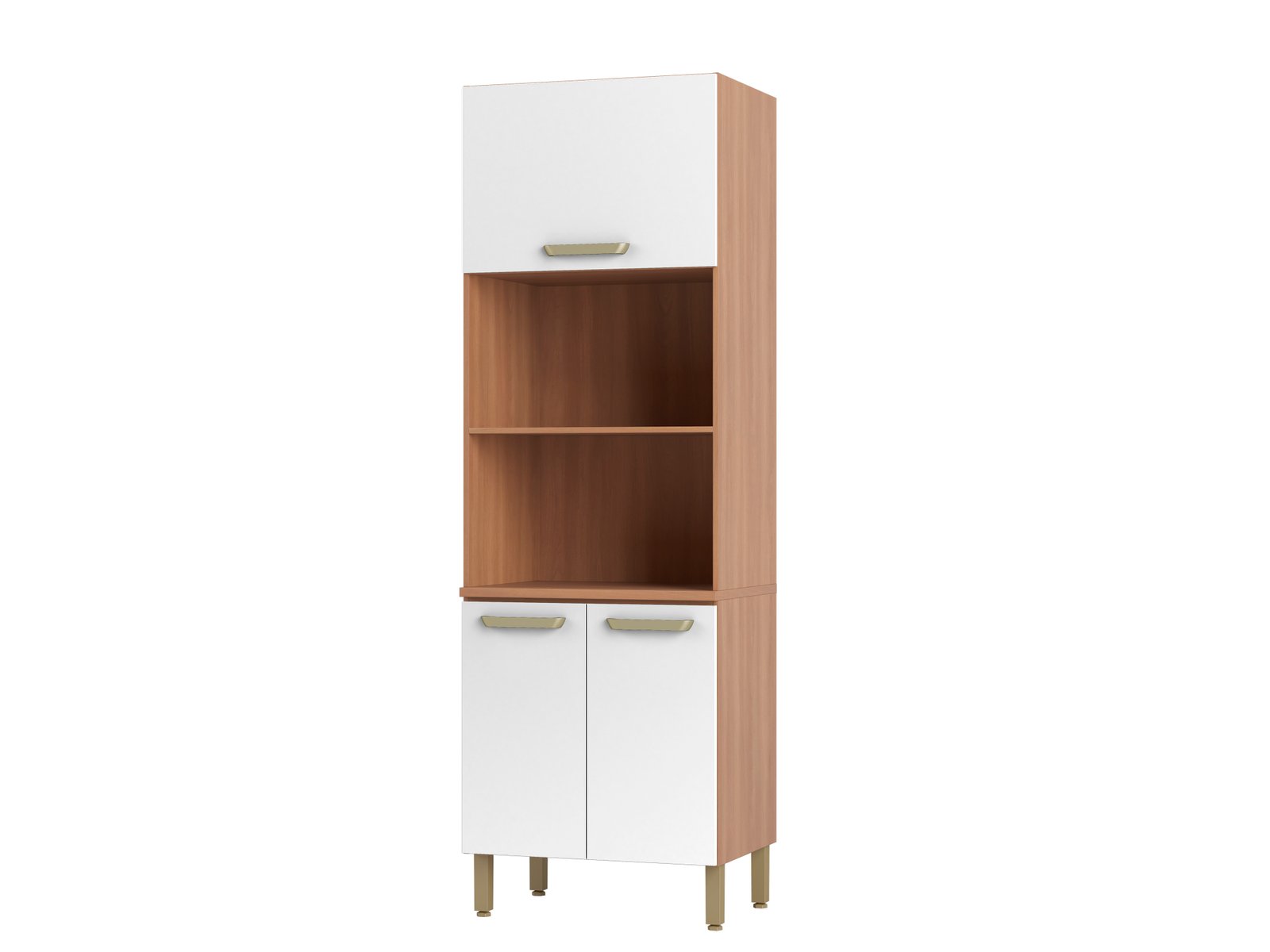 PANELEIRO PIMENTA 700MM P/MICRO E FORNO 2PT 1PT BAS FREIJO/BRANCO